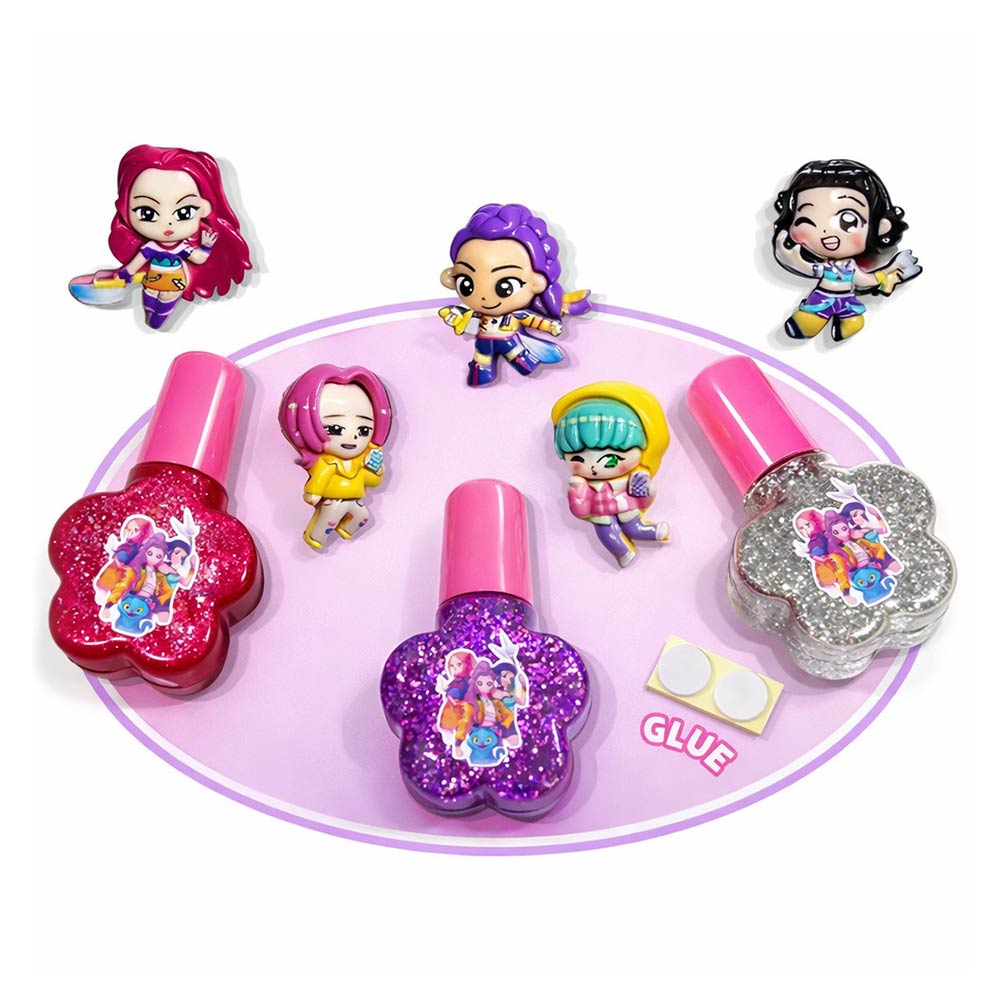 Madeline Love Assorted 24 SET OF 4 - Kpop Demon Hunters Charm and Glitter Nail Polish Set - Beauty & Cosmetics - extra