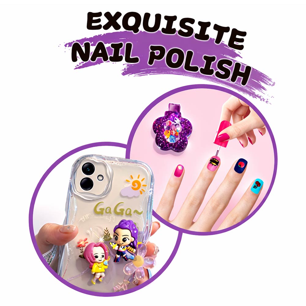 Madeline Love Assorted 24 SET OF 4 - Kpop Demon Hunters Charm and Glitter Nail Polish Set - Beauty & Cosmetics - extra
