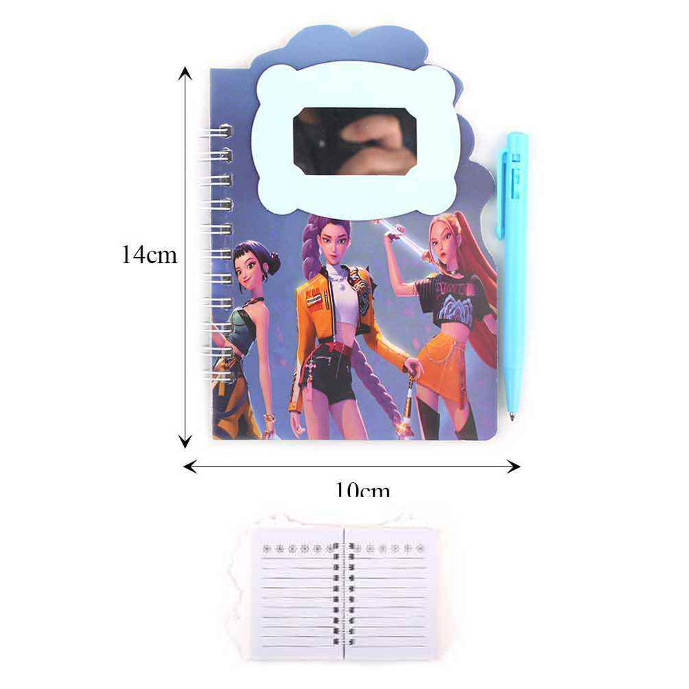 Madeline Love Assorted 12 SET OF 2 - Kpop Demon Hunters Character Printed Spiral Notebook Ball Pen Set - Kids - extra