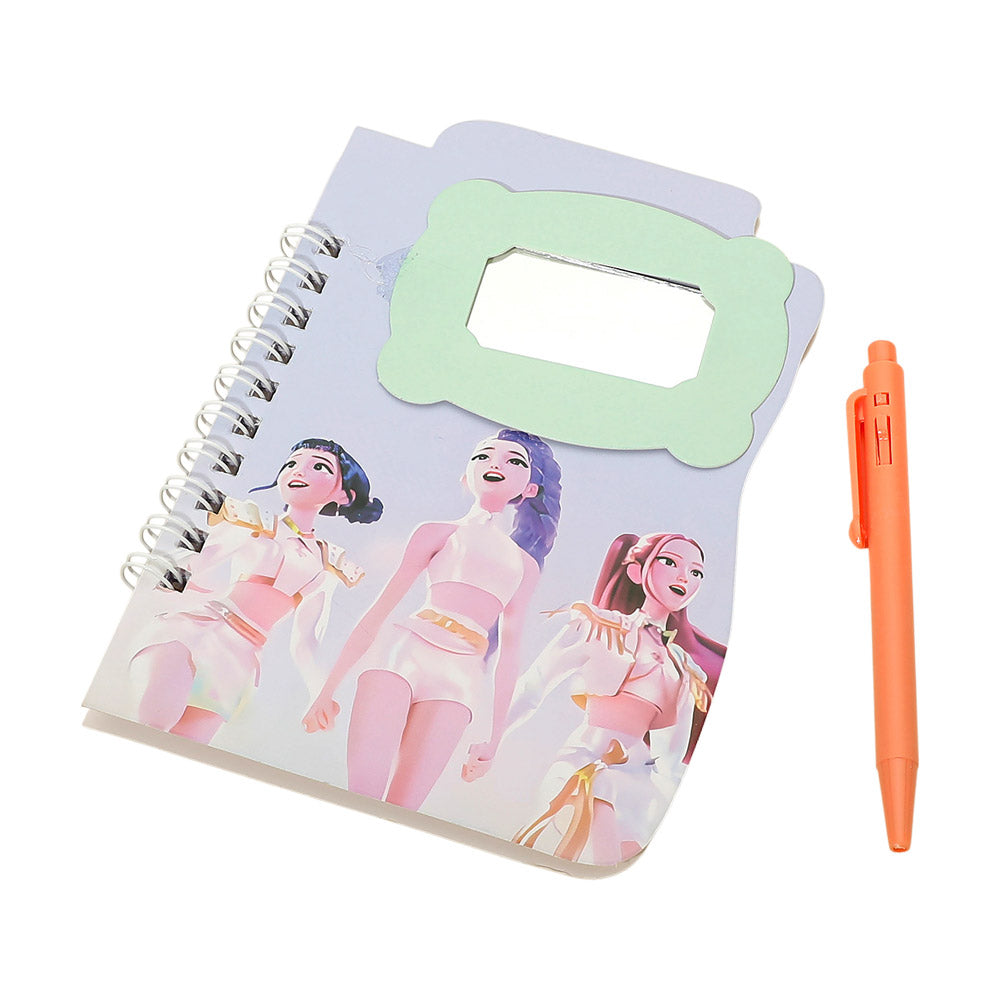 Madeline Love Assorted 12 SET OF 2 - Kpop Demon Hunters Character Printed Spiral Notebook Ball Pen Set - Kids - extra