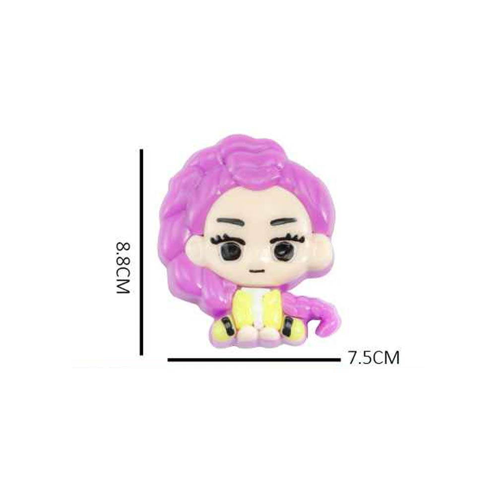 Madeline Love Assorted 16PCS - Kpop Demon Hunters Character Squeeze Stress Relief Toy - Kids - extra
