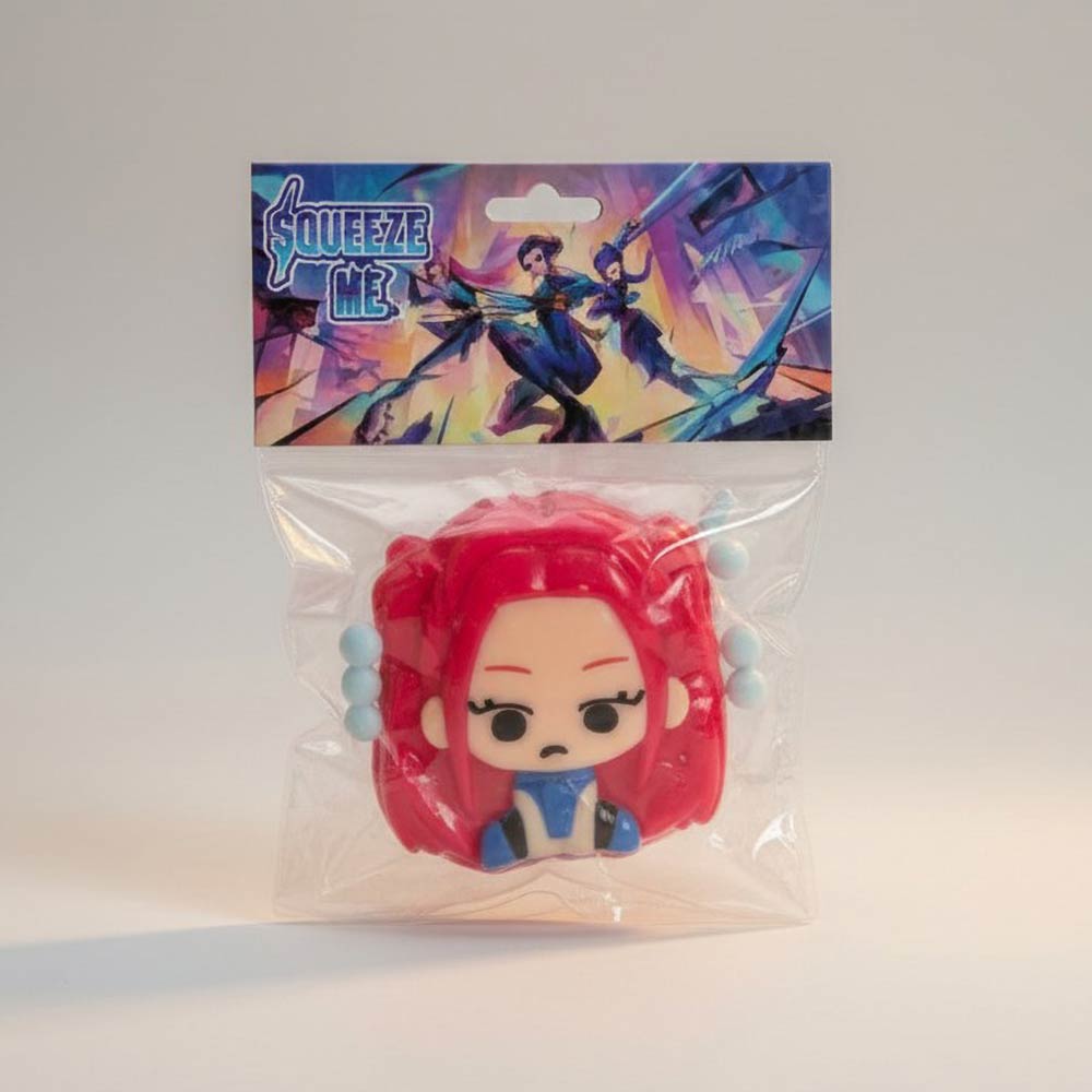 Madeline Love Assorted 16PCS - Kpop Demon Hunters Character Squeeze Stress Relief Toy - Kids - extra