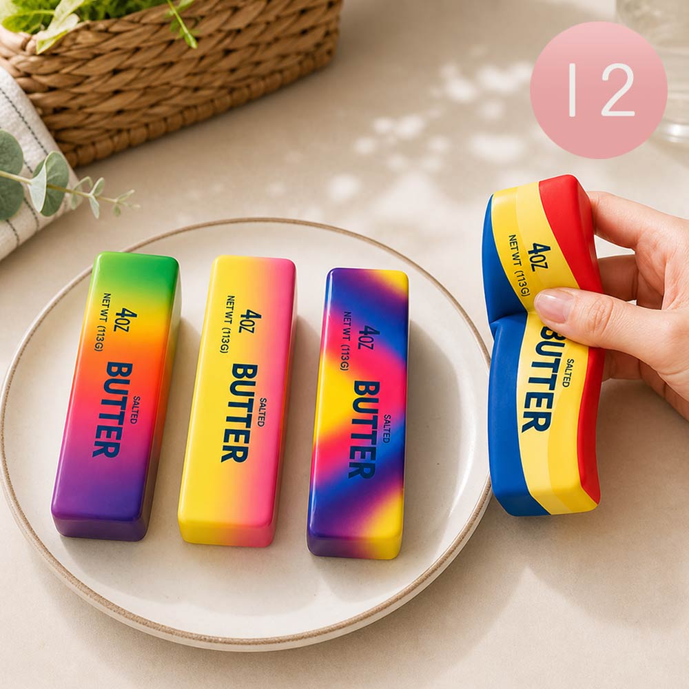 Madeline Love Rainbow Butter Bar Squishy Stress Relief Toy