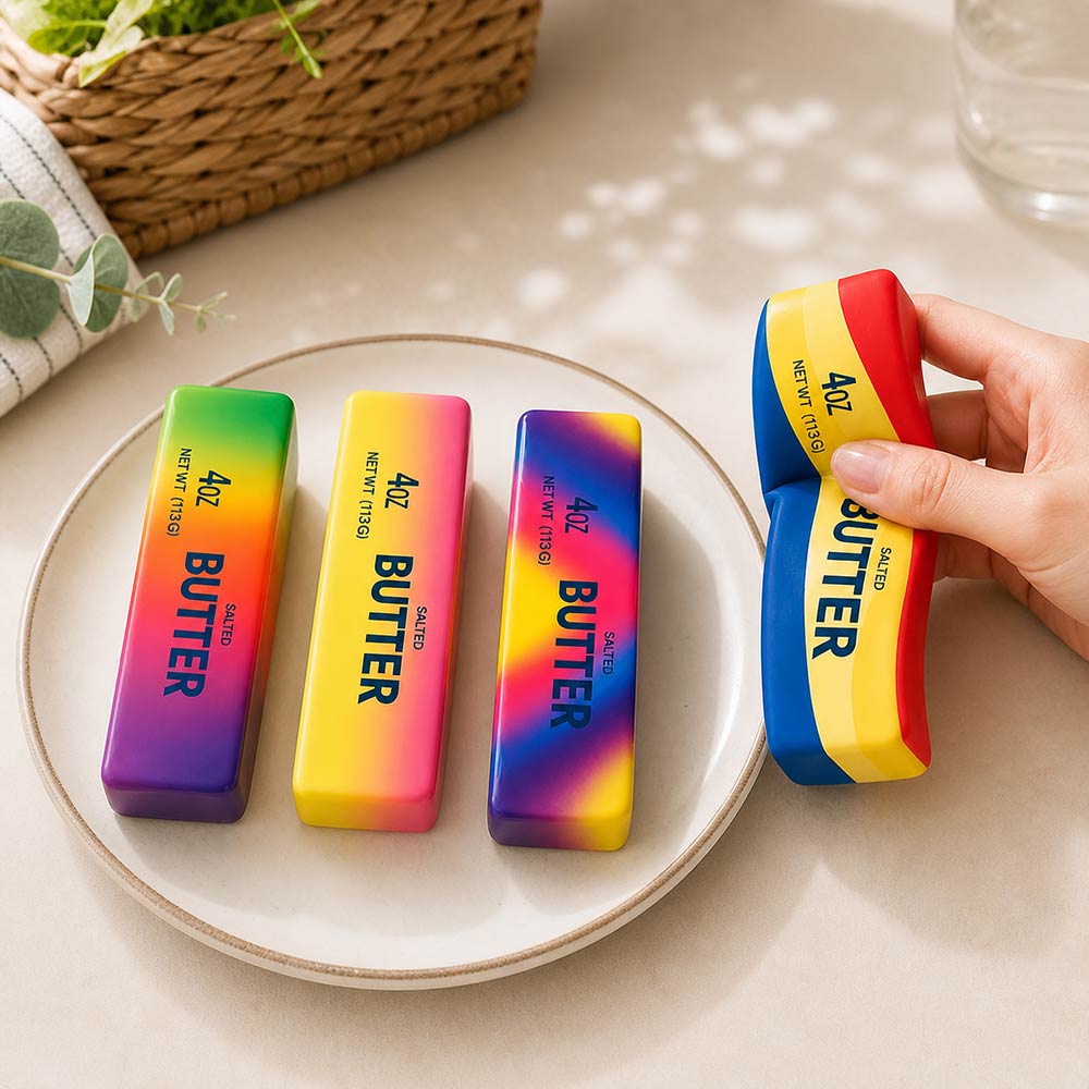 Madeline Love Rainbow Butter Bar Squishy Stress Relief Toy