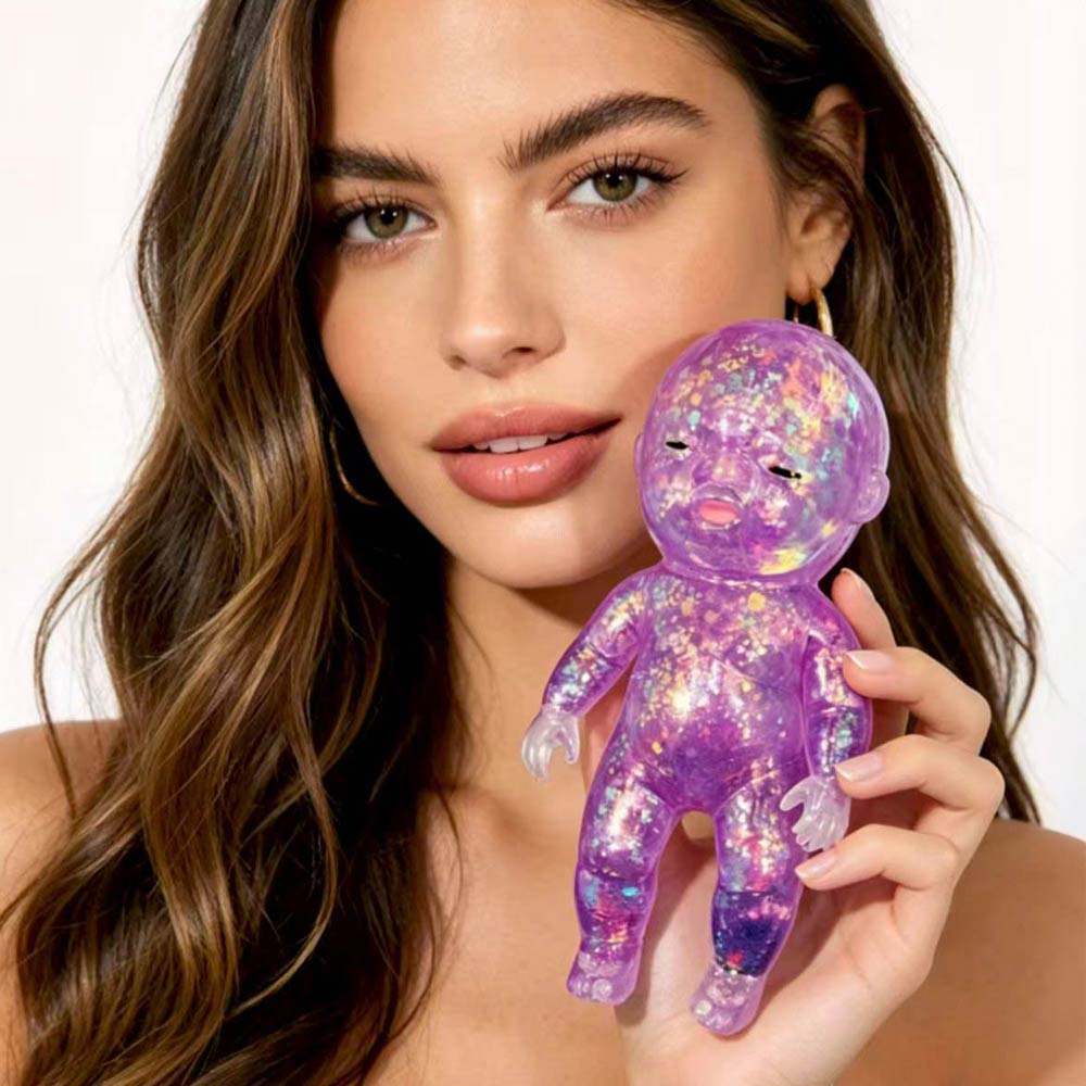 Madeline Love Glittered Figure Doll Squeeze Squishy Stress Relief Toy