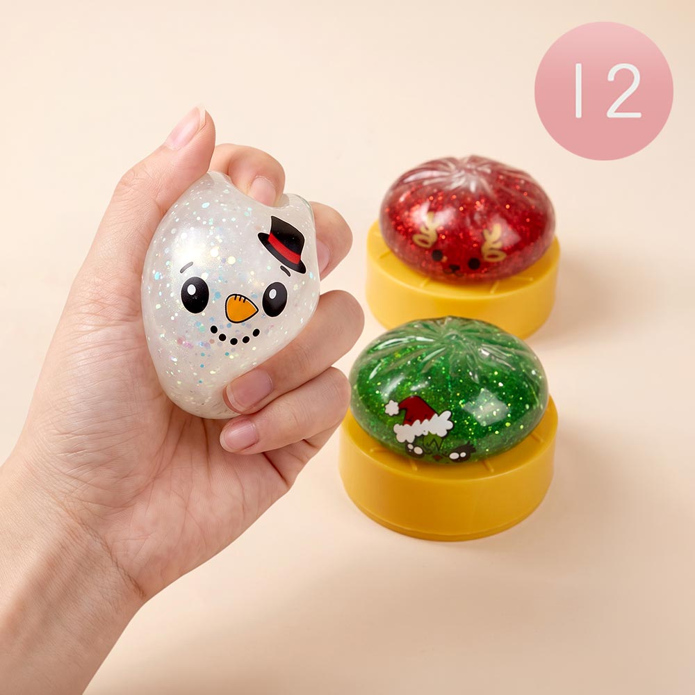 Madeline Love Glitter Christmas Mystery Squishy Dumpling Stress Relief Squishy Toy