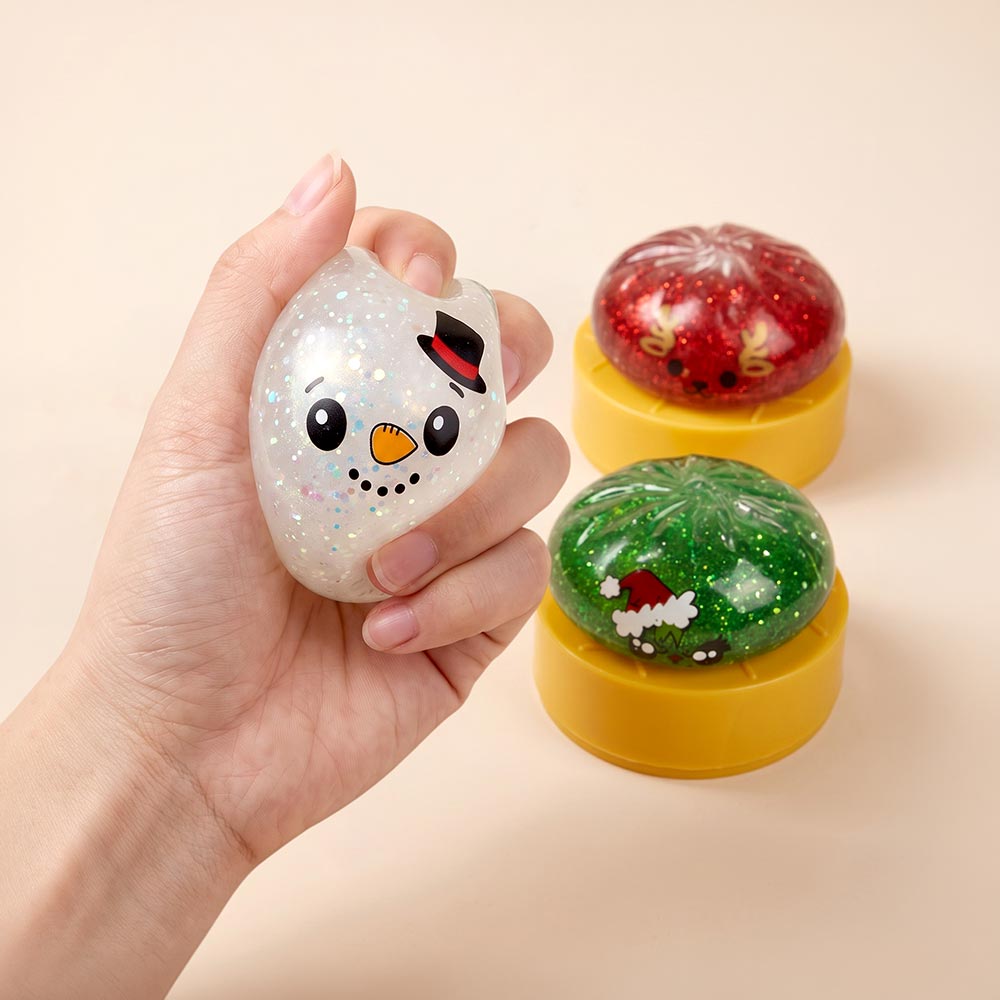 Madeline Love Glitter Christmas Mystery Squishy Dumpling Stress Relief Squishy Toy
