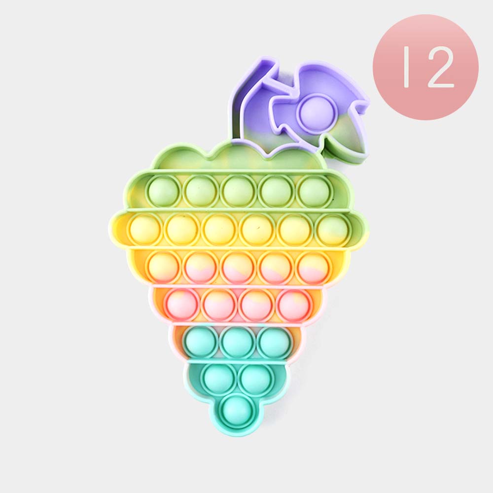 Madeline Love Multi 12PCS - Grape Push and Pop it Fidget Kids Toys