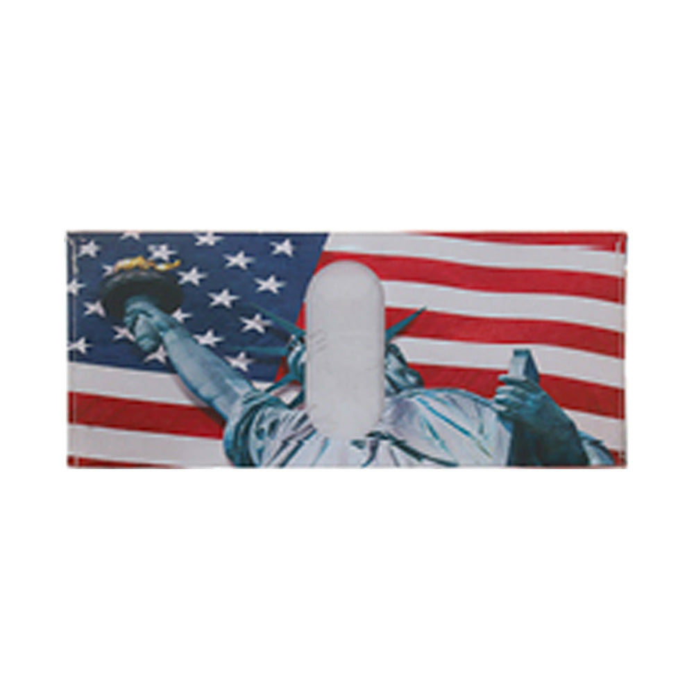Madeline Love Multi 12PCS - American USA Flag Statue Of Liberty Printed Flat Money Case - Jewelry - desc