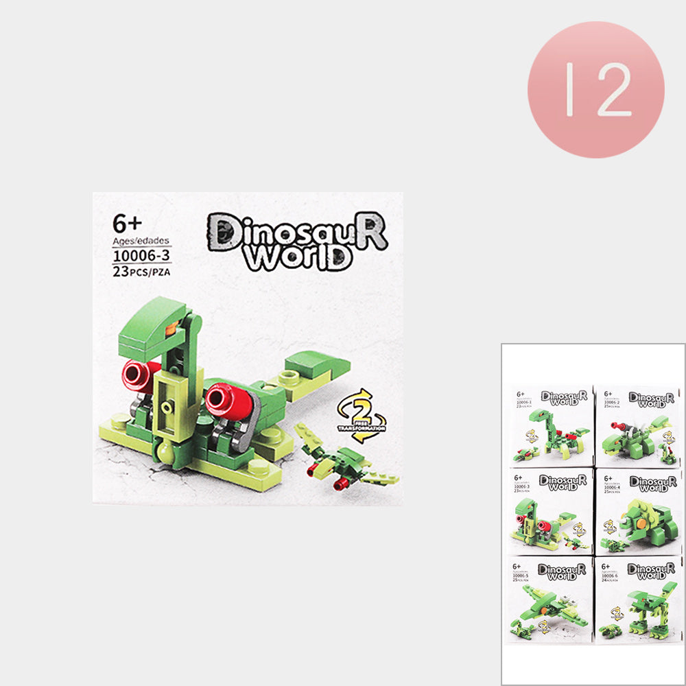 Madeline Love Assorted 12PCS - Kids Dinosaur World Building Block Toy Sets