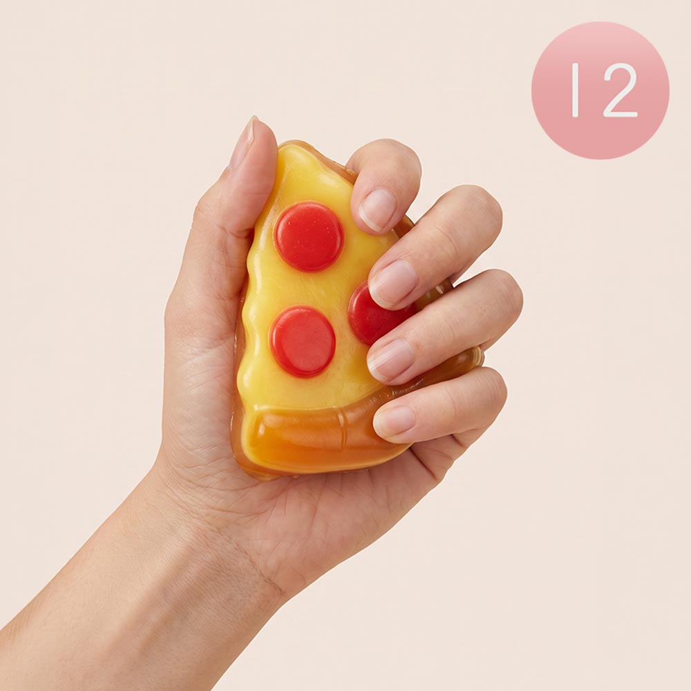 Madeline Love Pizza Slice Squeeze Squishy Stress Relief Toy
