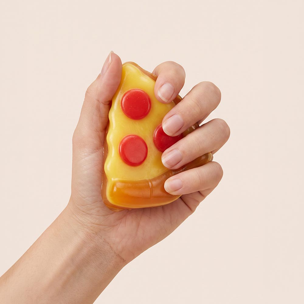 Madeline Love Pizza Slice Squeeze Squishy Stress Relief Toy