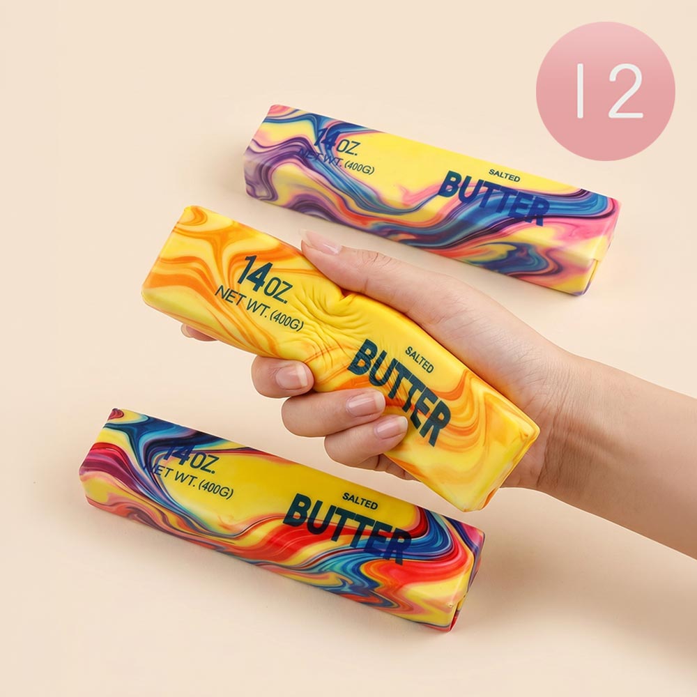Madeline Love Jumbo Marble Butter Bar Squishy Stress Relief Toy