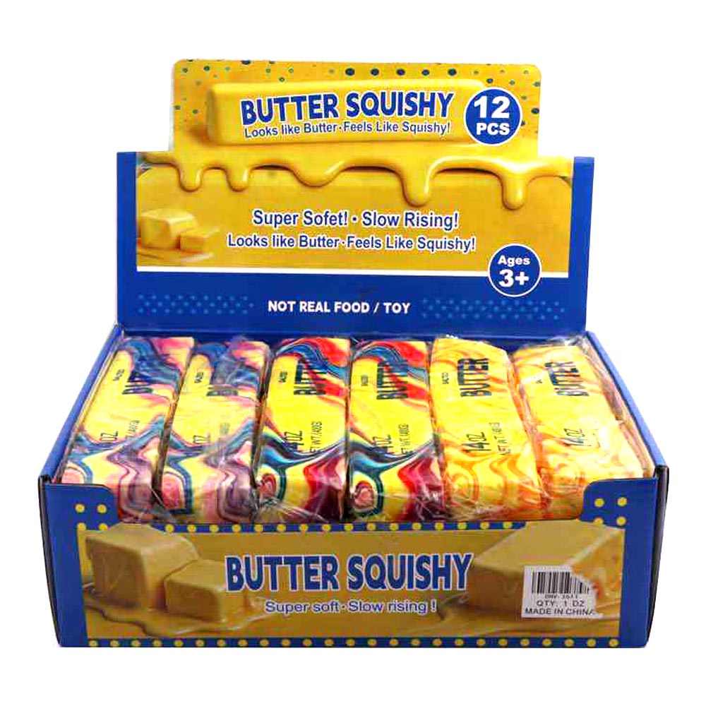 Madeline Love Jumbo Marble Butter Bar Squishy Stress Relief Toy