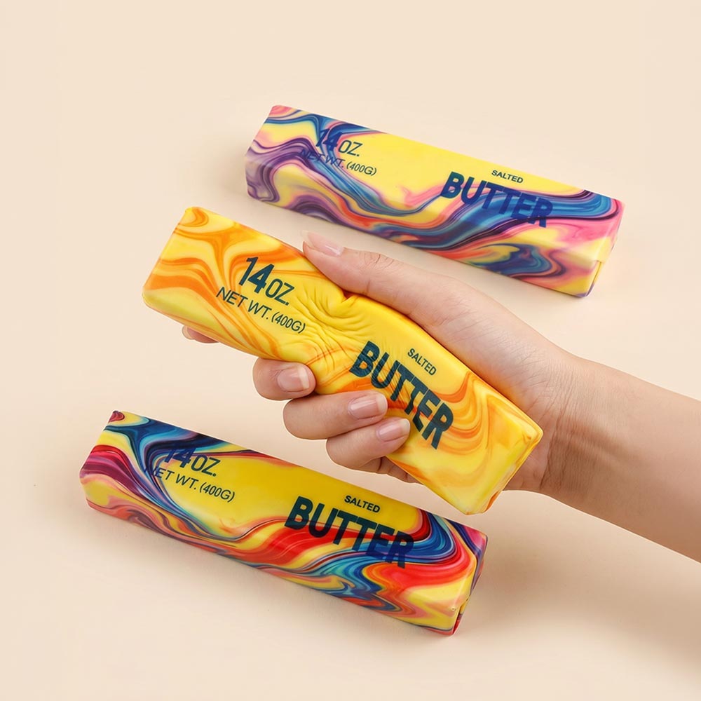 Madeline Love Jumbo Marble Butter Bar Squishy Stress Relief Toy