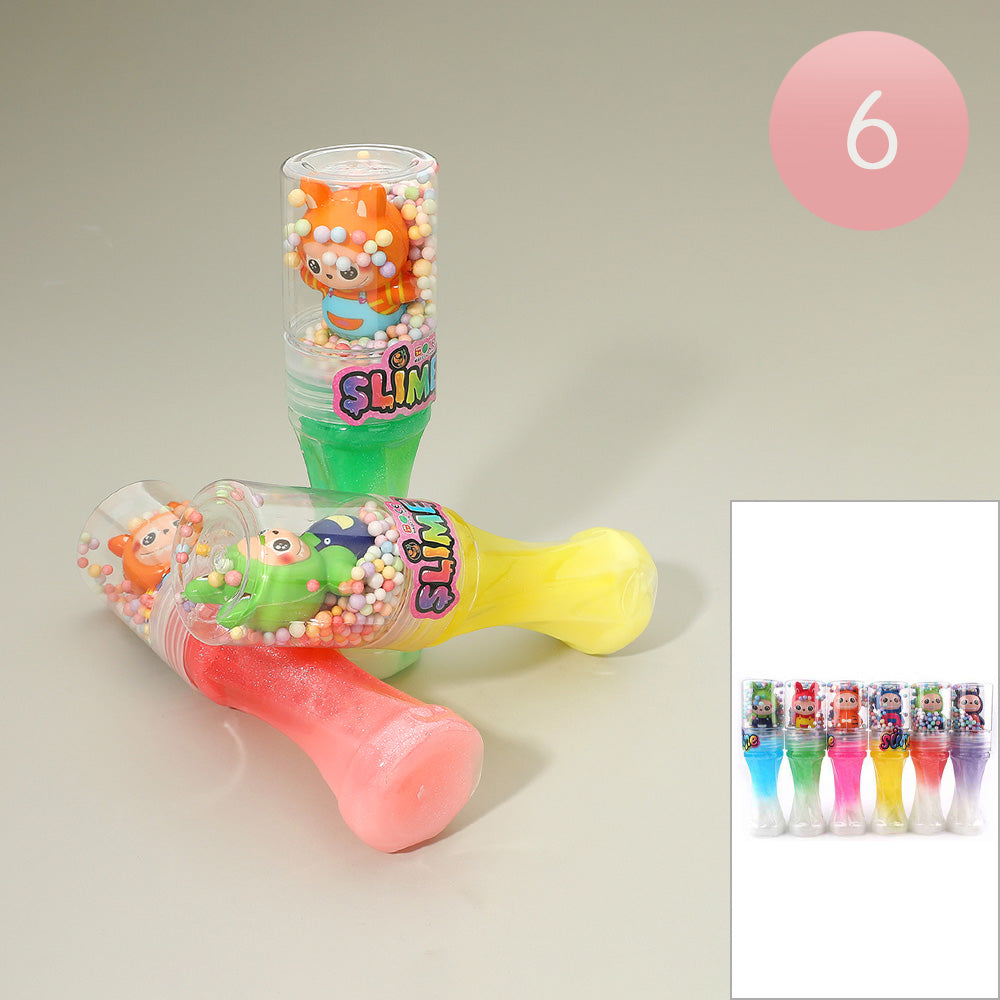 Madeline Love Assorted 6PCS - Monster Bunny Character Glitter Slime Crystal Mud Toys - Kids