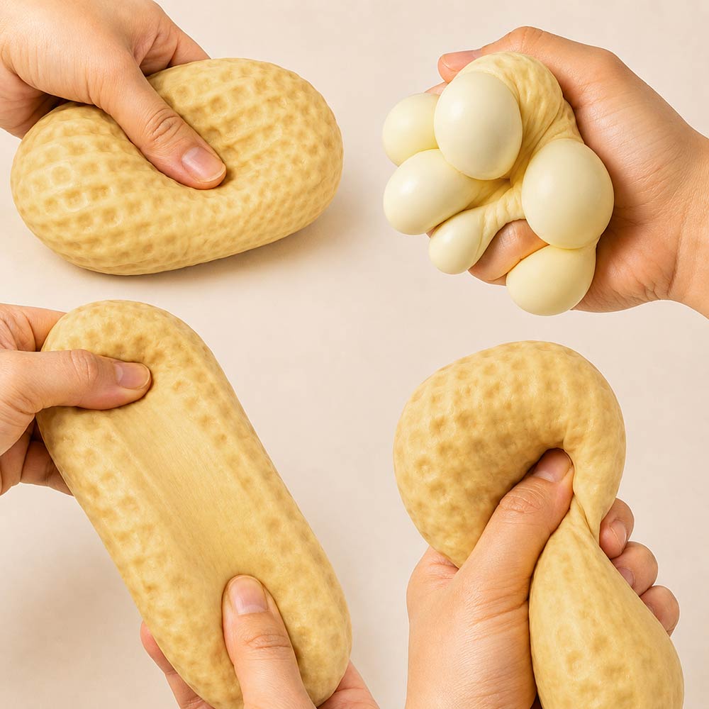 Madeline Love Peanut Shaped Squishy Stress Relief Toy
