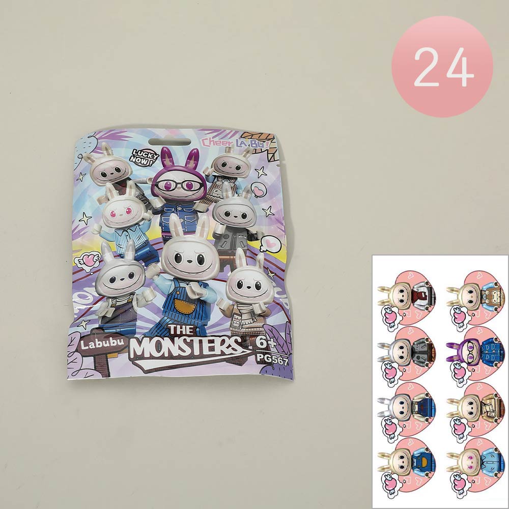 Madeline Love Assorted 24PCS - Surprise Monster Bunny Blind Bag Mini Figure Toys - Kids
