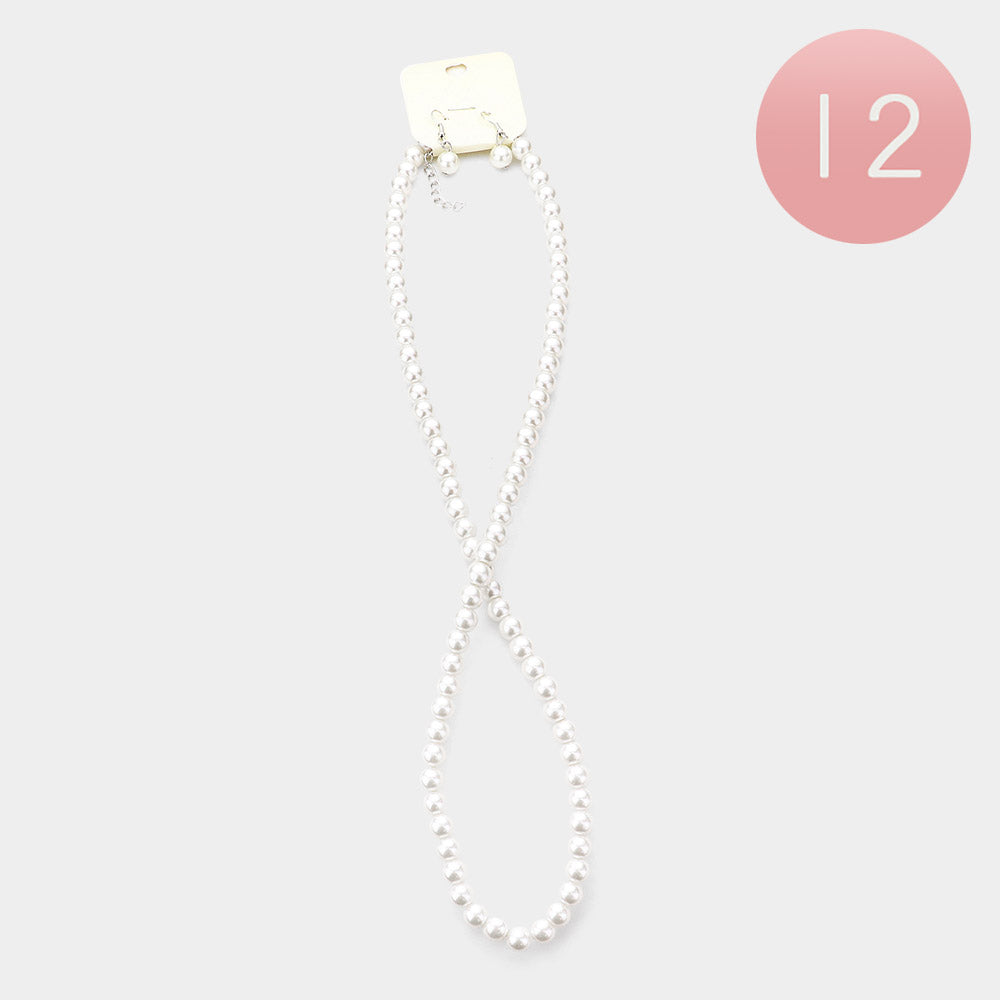 Madeline Love White 12PCS - Pearl Neclaces - Jewelry