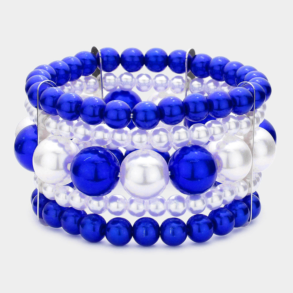 Blue, White