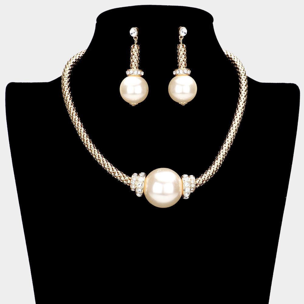Madeline Love Cream Pearl Accented Necklace - Necklaces