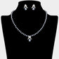 Madeline Love Hematite, Silver Pearl Pendant Pointed Necklace