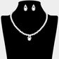 Madeline Love Silver, White Pearl Pendant Pointed Necklace