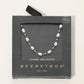 Madeline Love Gold SECRET BOX_14K Gold Dipped Organic Shaped Pearl Beaded Chain Necklace - Necklaces - desc