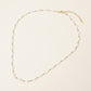 Madeline Love Gold SECRET BOX_14K Gold Dipped Organic Shaped Pearl Beaded Chain Necklace - Necklaces - extra