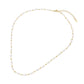 Madeline Love Gold SECRET BOX_14K Gold Dipped Organic Shaped Pearl Beaded Chain Necklace - Necklaces - extra