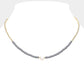 Madeline Love Gray Freshwater Pearl Accented Metal Ball Heishi Beaded Necklace - Necklaces - extra