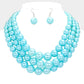 Madeline Love Turquoise 3Row Strand Pearl Necklace - Necklaces