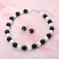 Madeline Love Black, White Classic Pearl Beaded Necklace - Necklaces