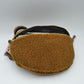 Textured Teddy Fleece Belt Bag with Adjustable Wide Strap - Pink - Crossbody Bags