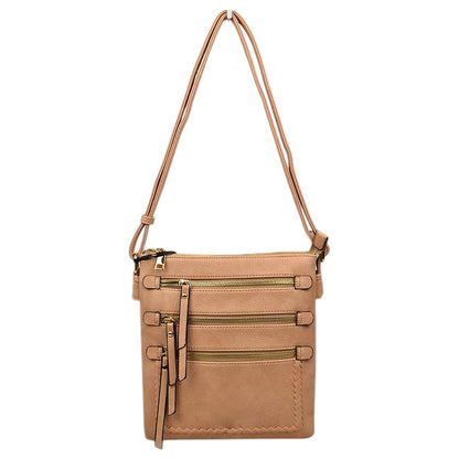Pale orange Trendy Womens Soft Leather Crossbody Purse Shoulder Bag. Convertible bags great for different activities including quick getaways, long weekends, picnics, beach or even to go to the gym! Works with any outfit and will always get compliment from others. Roomy enough to carry all of your essentials, shoulder strap provides comfortable, hassle-free carrying, suitable for different ages, ideal for everyday use. 