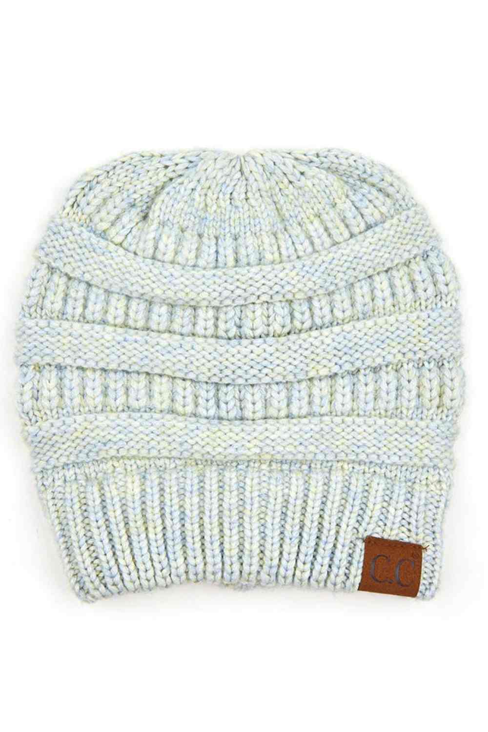 Pastel Blue Wrap yourself in softness with this C.C Soft Yarn Knit Beanie, crafted from a premium blend of 47% rayon, 31% PBT, and 22% nylon. The luxurious rayon provides a silky feel against your skin, while the durable synthetic fibers ensure lasting wear through winter season.
