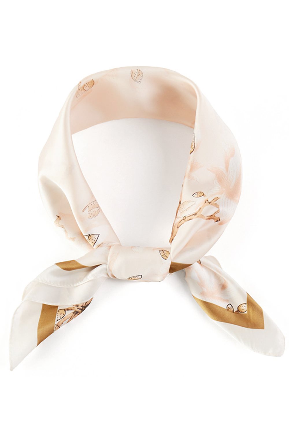 Peach Elevate your accessory game with this versatile bandana scarf, featuring a delicate flower pattern print that complements any outfit. Crafted from 100% polyester, this lightweight scarf delivers a silky-smooth feel perfect for all seasons. The generous 27.5" x 27.5" square size offers endless styling possibilities wear it as a headscarf, neck wrap, or tie it to your bag for a pop of color. Effortless elegance that transitions seamlessly from casual to chic.