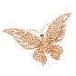 Peach Glass Crystal Butterfly Pin Brooch is expertly crafted with sparkling glass crystals, adding a touch of elegance and sophistication to any outfit. With its timeless butterfly design, this tasteful accessory is perfect for any occasion. Enhance your ensemble with a touch of shimmer and charm.