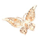 Peach Glass Crystal Butterfly Pin Brooch is expertly crafted with sparkling glass crystals, adding a touch of elegance and sophistication to any outfit. With its timeless butterfly design, this tasteful accessory is perfect for any occasion. Enhance your ensemble with a touch of shimmer and charm.