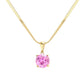 Pink 18K Gold Dipped Stainless Steel CZ Round Pendant Necklace exudes elegance and durability. The high-quality material ensures long-lasting wear, while the stunning CZ round pendant adds a touch of glamour. Its timeless design makes it a versatile addition to any jewelry collection. Perfect for any occasion. 