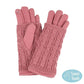 Pink Winter 3 in 1 Cable Knit Smart Gloves, in the cool air reach for these toasty gloves to keep your hands incredibly warm. Gloves with autumnal touch you need to finish your outfit in style. Birthday Gift, Christmas Gift, Anniversary Gift, Regalo Navidad, Regalo Cumpleanos, Regalo Dia del Amor, Valentine's Day Gift