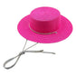 Pink Bling Chin Tie Straw Sun Hat! Introducing the perfect accessory for your sunny adventures. With its stylish bling detail and functional chin tie, this hat will keep you looking effortlessly chic while protecting you from the sun. Don't let the heat bother you, just tie the chin tie and enjoy the day.
