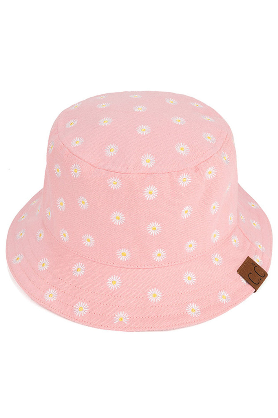 Pink C.C Daisy Embroidered Cotton Canvas Bucket Hat is made with high-quality, durable materials. Hand-stitched with a vibrant daisy design, it offers both style and protection from the sun. The comfortable and breathable cotton canvas makes it perfect for any outdoor activity.