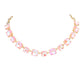 Pink Cushion Square Stone Link Evening Necklace, is the perfect accessory for any occasion. Crafted with attention to detail, this evening necklace will add a touch of glamour to any attire. Perfect Birthday Gift, Mother's Day Gift, Anniversary Gift, Christmas Gift, Valentine's Day Gift, Wedding Party.