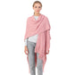 Pink Cut Out Detailed Fringe Poncho, with the latest trend in ladies' outfit cover-up! The high-quality knit poncho is soft, comfortable, and warm but lightweight. It's perfect for your daily, casual, party, evening, vacation, and other special events outfits. A fantastic gift for your friends or family.