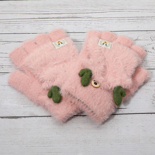 Add a playful touch to your winter style with these soft fuzzy gloves featuring adorable reindeer ear accents and a charming stitched detail. Warm, cozy, and fun, they make the perfect cold-weather essential for outdoor wear or a delightful holiday gift.