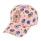 Pink Hamsa Hand Pointed Evil Eye Pattern Printed Baseball Cap offers a stylish and protective addition to your wardrobe. The intricate design features a Hamsa hand, known for its protective properties against evil eye, printed on a classic baseball cap. Stay fashionable and guarded with this unique accessory.