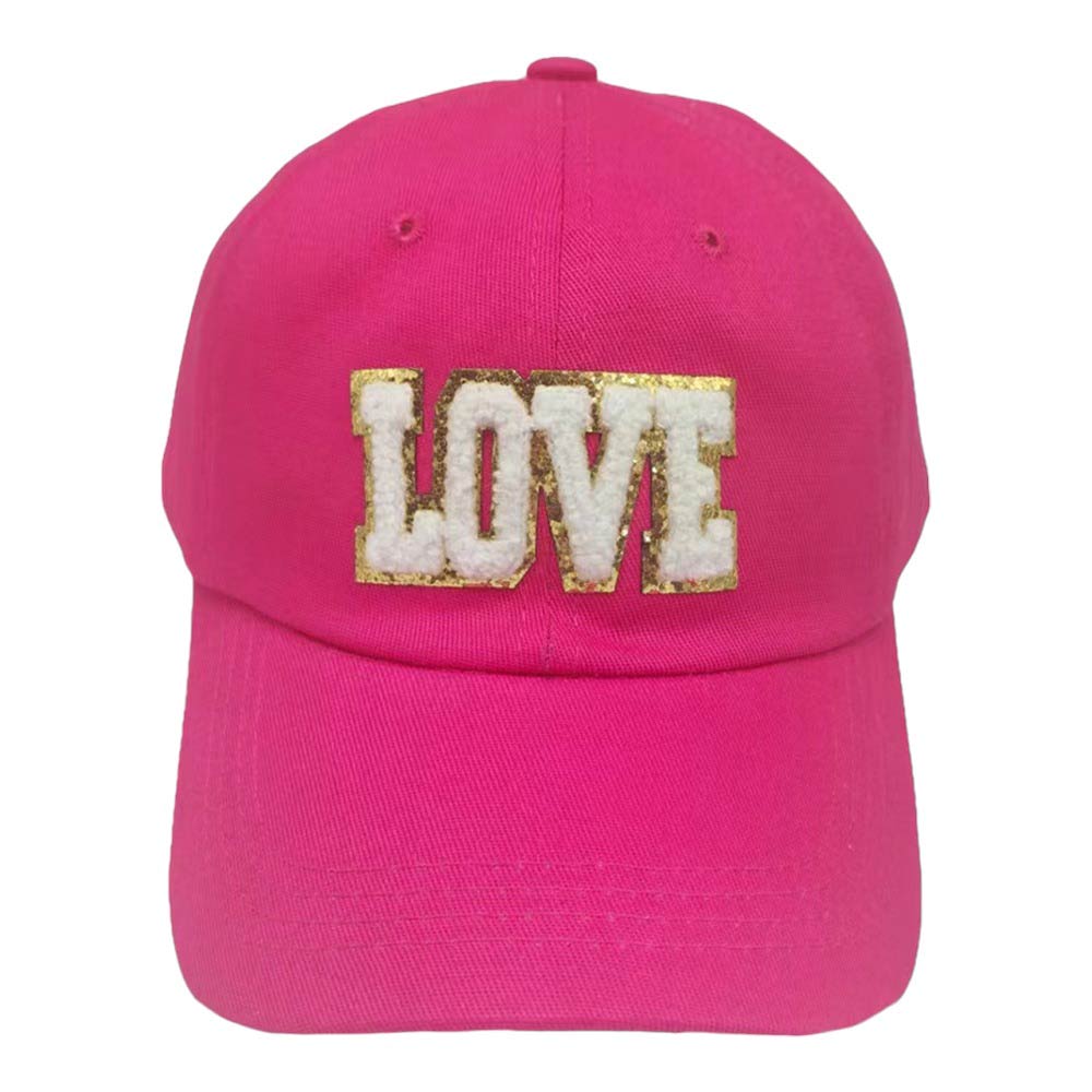 Pink Love Message Baseball Cap, this stylish cap is made from lightweight yet durable fabric for all-day comfort. Its adjustable closure ensures the perfect fit and the classic six-panel design with breathable eyelets keeps you feeling cool. Celebrate your love with this stylish cap!