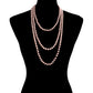 Pink Pearl Long Necklace, is the perfect marriage between timeless elegance and modern style. Handcrafted with pearls, this exquisite necklace is sure to become a staple in any jewelry wardrobe. Its contemporary design and luxurious materials make it a perfect choice for any occasion. Perfect occasional gift idea.