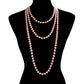 Pink Pearl Long Necklace, is the perfect marriage between timeless elegance and modern style. Handcrafted with pearls, this exquisite necklace is sure to become a staple in any jewelry wardrobe. Its contemporary design and luxurious materials make it a perfect choice for any occasion. Perfect occasional gift idea.